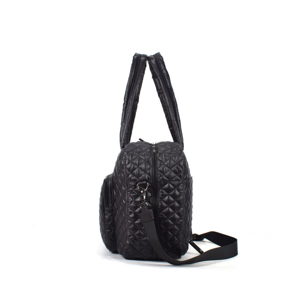 Tosca - MET982 Metro Quilted Split tote - Black