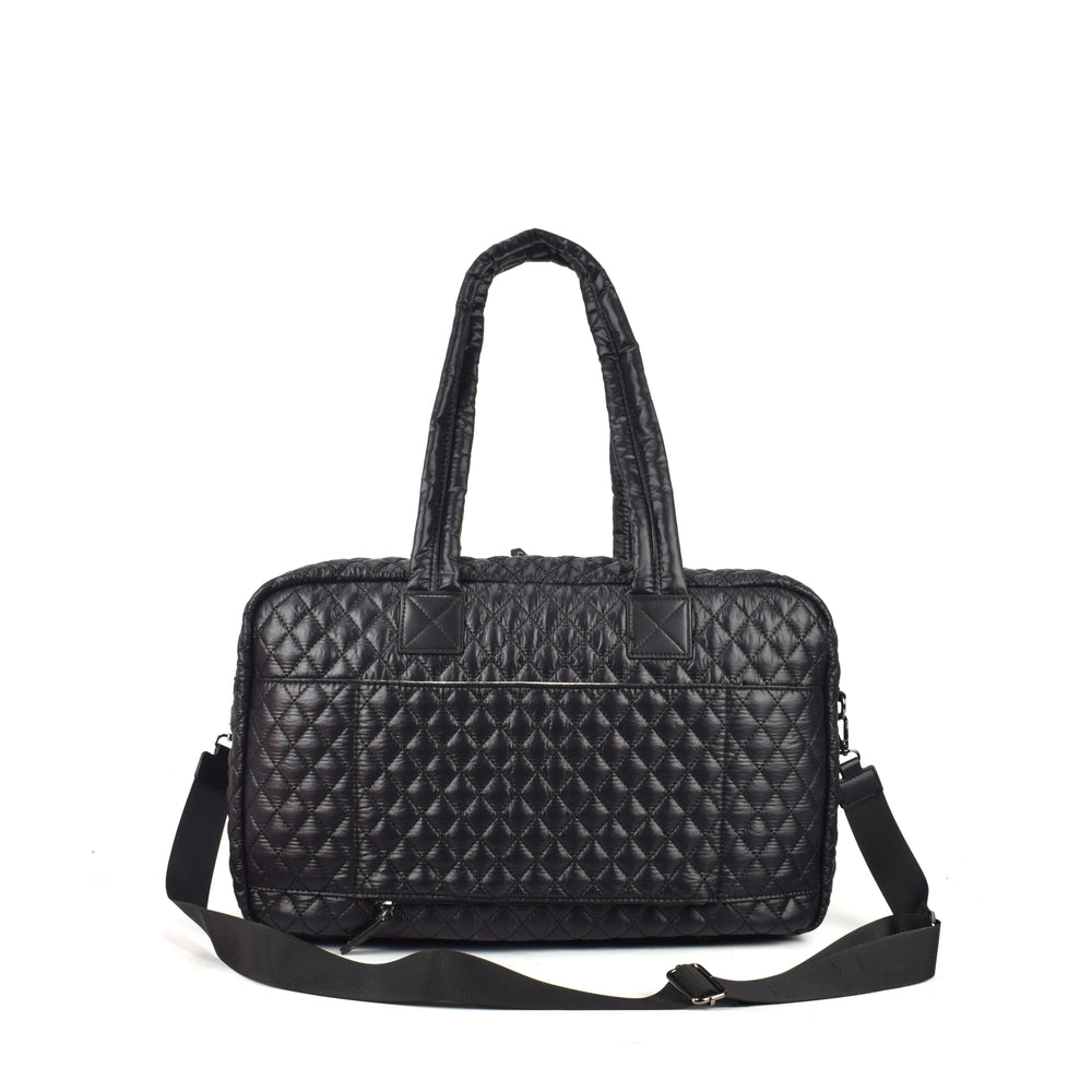Tosca - MET982 Metro Quilted Split tote - Black