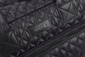 Tosca - MET982 Metro Quilted Split tote - Black