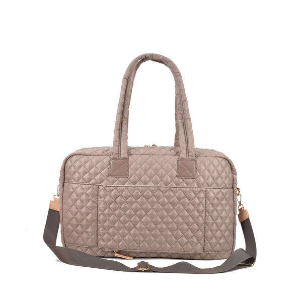 Tosca - MET982 Metro Quilted Split tote - Stone