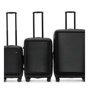 Tosca - ZEN Set of 3 (L-M-S) Top Lid opening Suitcases - Black