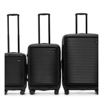 Tosca - ZEN Set of 3 (L-M-S) Top Lid opening Suitcases - Black