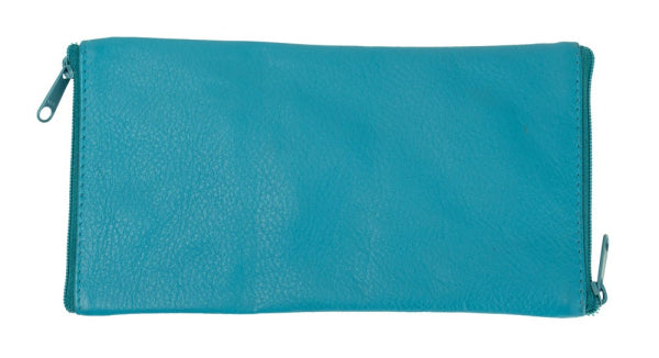 Franco Bonini - Double Sided Spectacle Case with Rear Zip - 2020 Aqua
