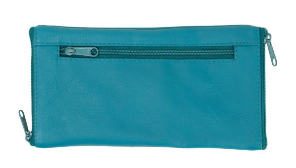 Franco Bonini - Double Sided Spectacle Case with Rear Zip - 2020 Aqua