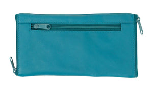 Franco Bonini - Double Sided Spectacle Case with Rear Zip - 2020 Aqua