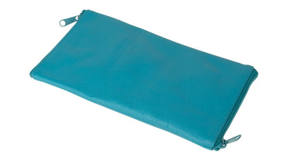 Franco Bonini - Double Sided Spectacle Case with Rear Zip - 2020 Aqua