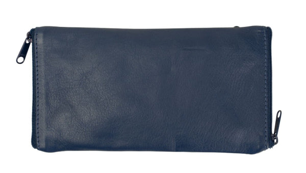 Franco Bonini - Double Sided Spectacle Case with Rear Zip - 2020 Blue