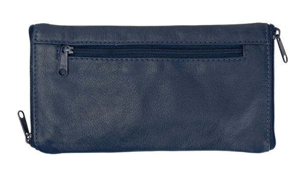 Franco Bonini - Double Sided Spectacle Case with Rear Zip - 2020 Blue