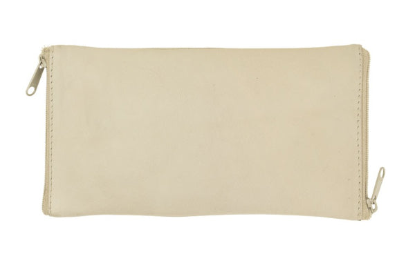 Franco Bonini - Double Sided Spectacle Case with Rear Zip - 2020 Bone