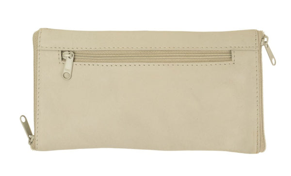 Franco Bonini - Double Sided Spectacle Case with Rear Zip - 2020 Bone