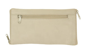 Franco Bonini - Double Sided Spectacle Case with Rear Zip - 2020 Bone