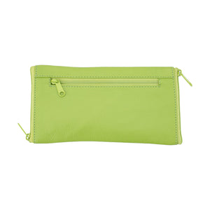 Franco Bonini - Double Sided Spectacle Case with Rear Zip - 2020 Love Bird Green