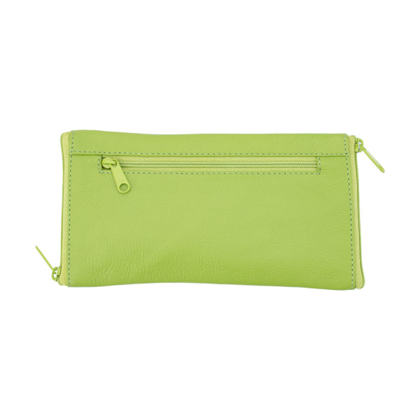 Franco Bonini - Double Sided Spectacle Case with Rear Zip - 2020 Love Bird Green