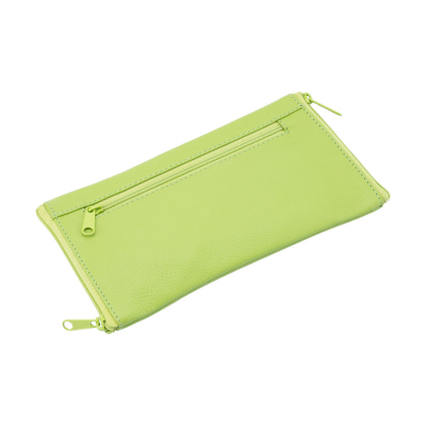 Franco Bonini - Double Sided Spectacle Case with Rear Zip - 2020 Love Bird Green
