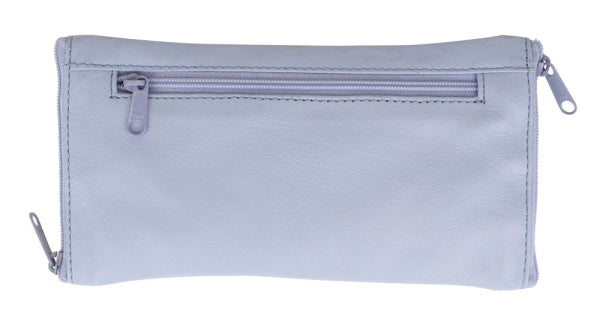 Franco Bonini - Double Sided Spectacle Case with Rear Zip - 2020 Lavender Blue