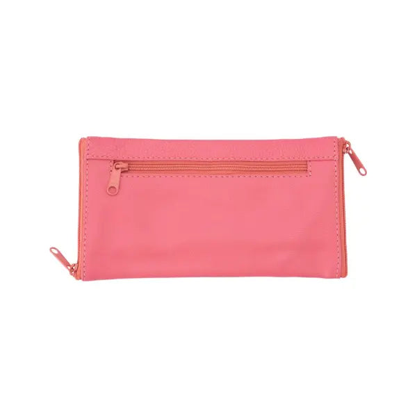 Franco Bonini - Double Sided Spectacle Case with Rear Zip - 2020 Peony Pink