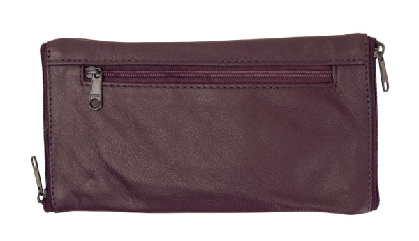 Franco Bonini - Double Sided Spectacle Case with Rear Zip - 2020 Purple