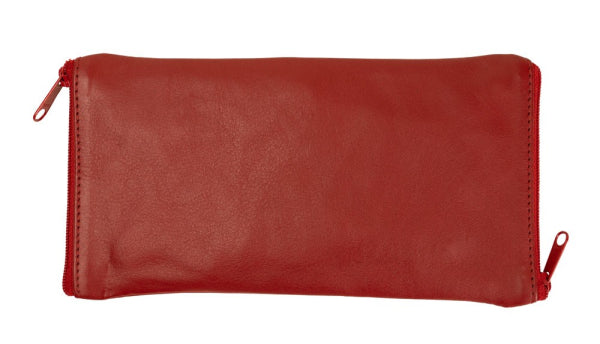 Franco Bonini - Double Sided Spectacle Case with Rear Zip - 2020 Red