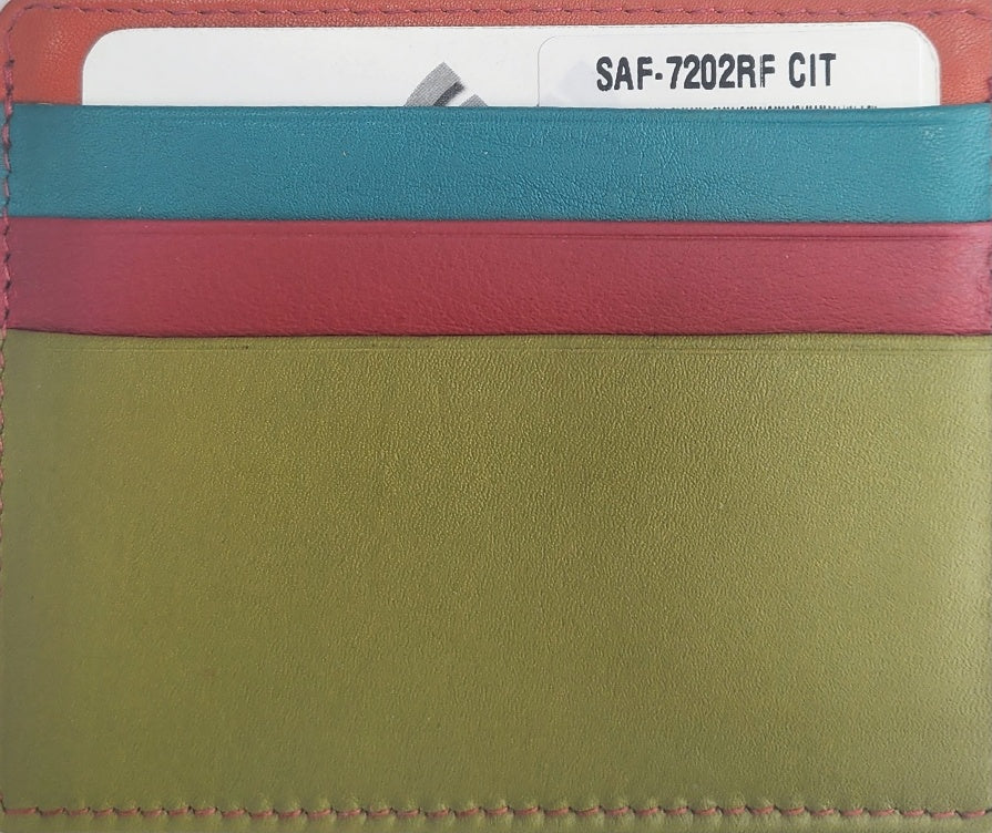 Oran - SAF-7202 Craig Leather Card Holder - Citru Combo
