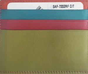 Oran - SAF-7202 Craig Leather Card Holder - Citru Combo