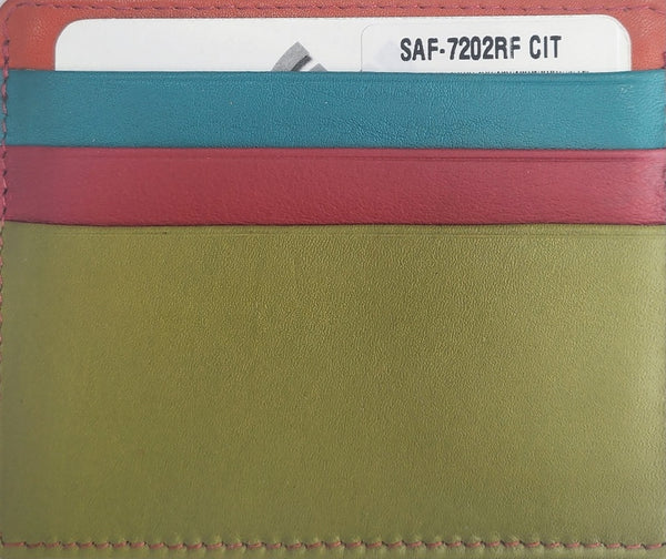Oran - SAF-7202 Craig Leather Card Holder - Citru Combo