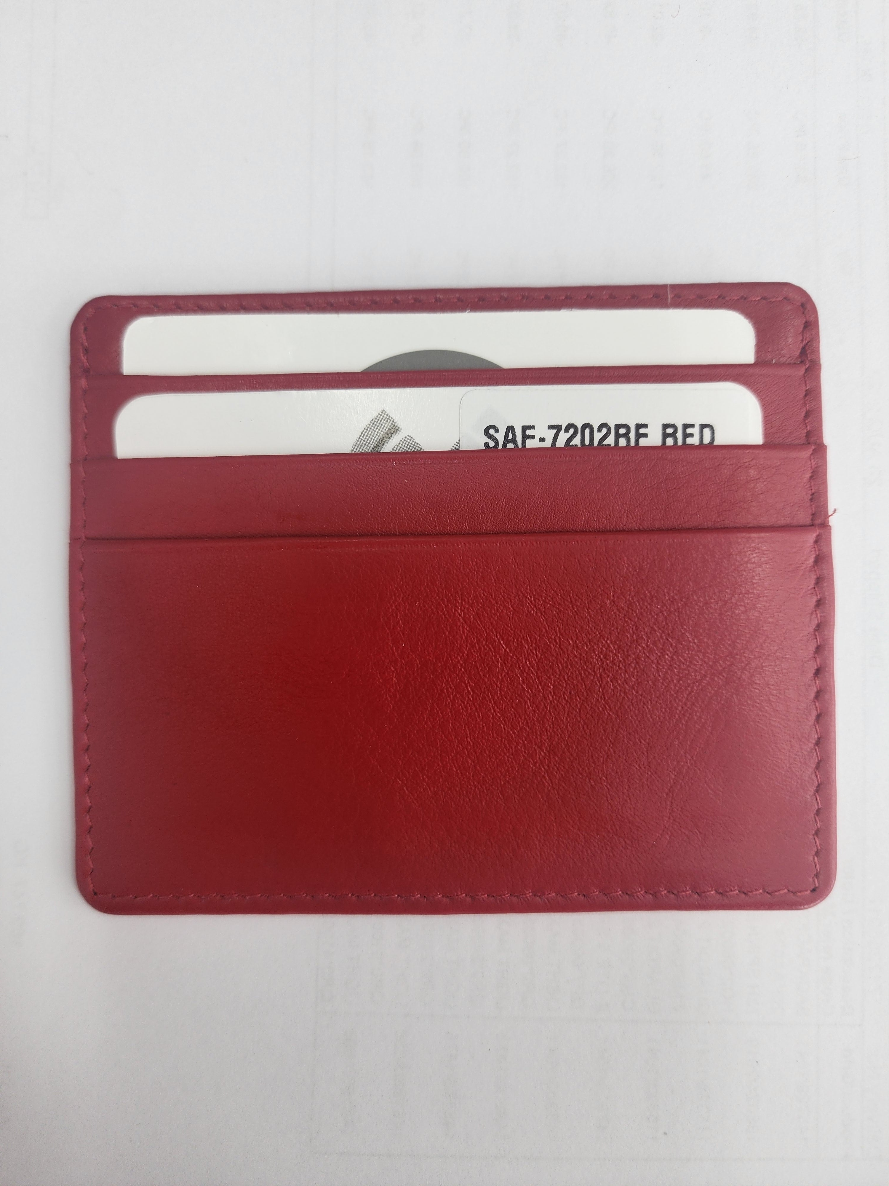 Oran - SAF-7202 Craig leather Card Holder - Red
