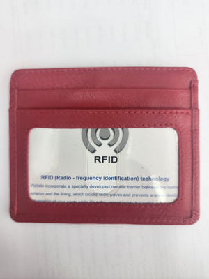 Oran - SAF-7202 Craig Leather Card Holder - Red
