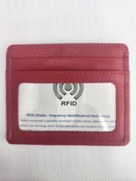 Oran - SAF-7202 Craig leather Card Holder - Red