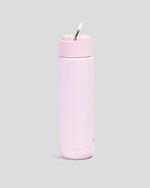 Oasis - 8867 MODA 700Ml Ceramic tripple wall insulated Bottle w Straw - Pink Lemonade