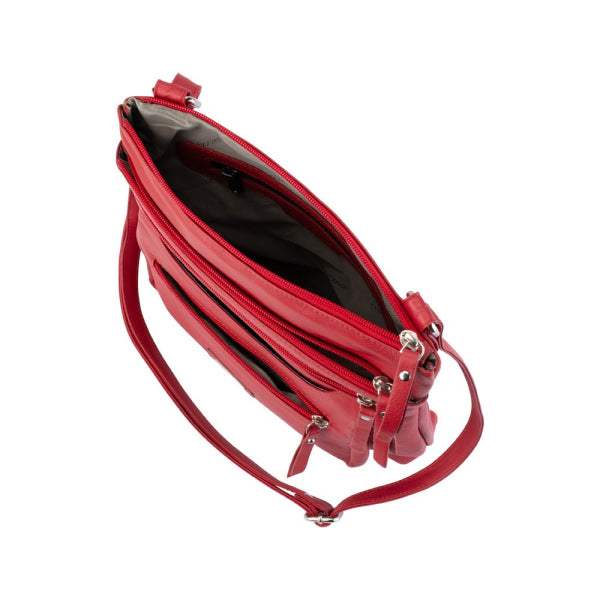 Franco Bonini - 21-0023 Leather front pocket Handbag - Red-3