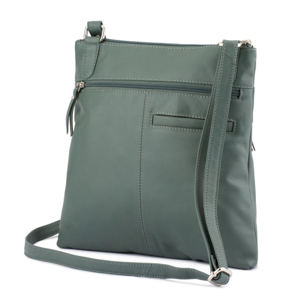Franco Bonini - 21-0023 Leather Front Pocket Handbag - Trade Wind