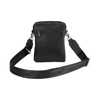 Franco Bonini - 21-0032 Leather sidebag - Black-1