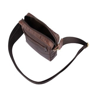 Franco Bonini - 21-0032 Leather sidebag - Brown