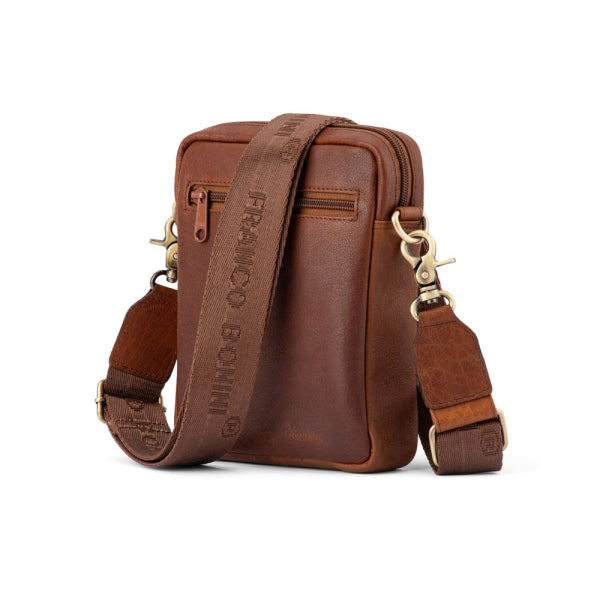 Franco Bonini - 21-0032BFK Leather sidebag - Cognac - 0