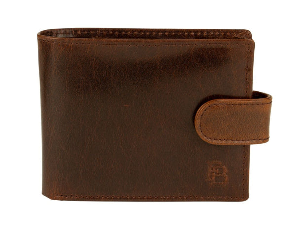 Franco Bonini - Bifold Tabbed Mens Wallet - 2214HT Brown