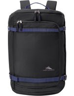 High Sierra - Travel Backpack duffle w laptop section - Black/Navy