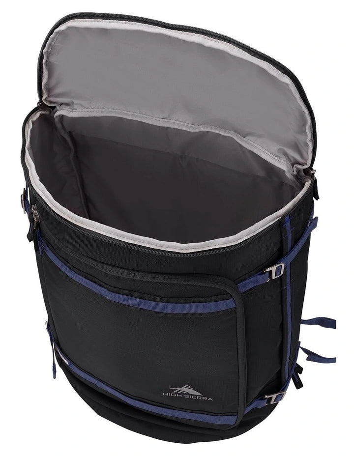 High Sierra - Travel Backpack duffle w laptop section - Black/Navy