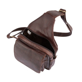 Franco Bonini - 23-0010 Leather sling backpack - Brown - 0