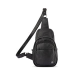 Franco Bonini - 23-0015 Soft Leather Sling Backpack - Black *SP