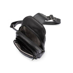 Franco Bonini - 23-0015 Soft Leather Sling Backpack - Black *SP