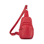 Franco Bonini - 23-0015 Soft Leather Sling Backpack - Red *SP
