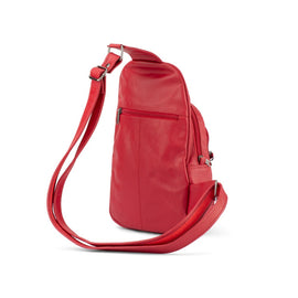 Franco Bonini - 23-0015 Soft Leather Sling Backpack - Red *SP - 0