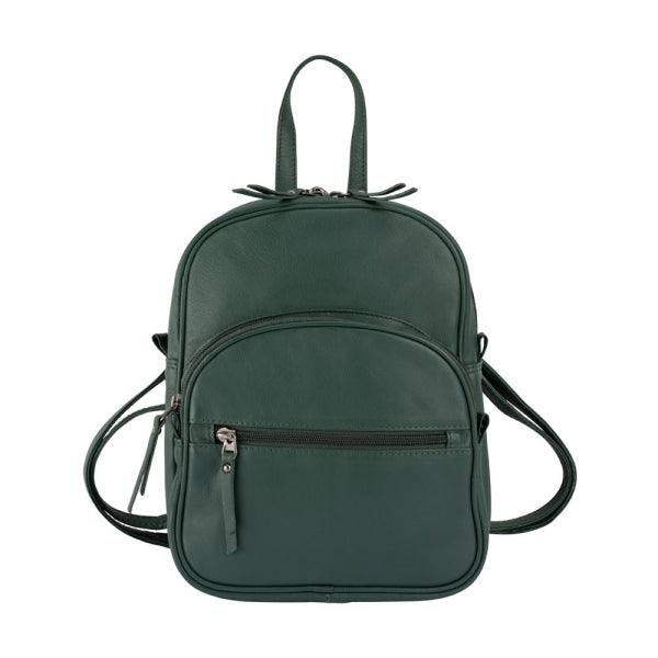 Franco Bonini - 23-001 Leather backpack - Bottle Green