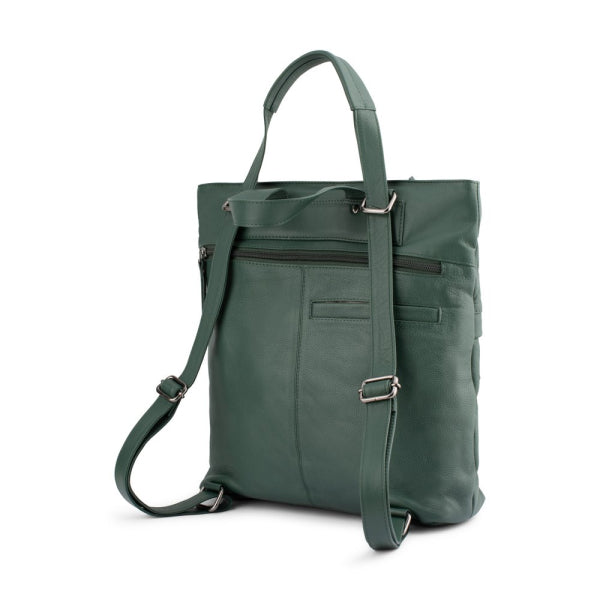 Franco Bonini - 23-005 Shoulder bag backpack - Bottle Green