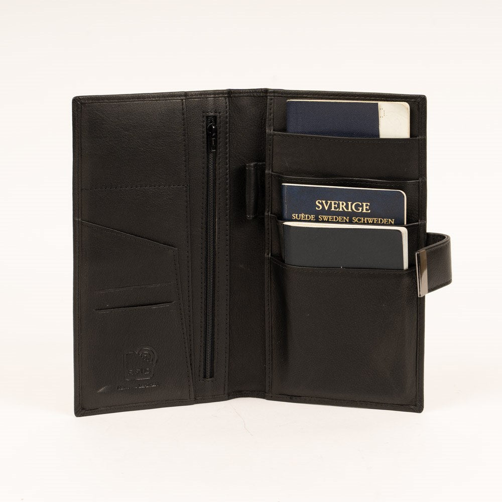 Franco Bonini - 23-01 Leather Family Passport holder - Black-3