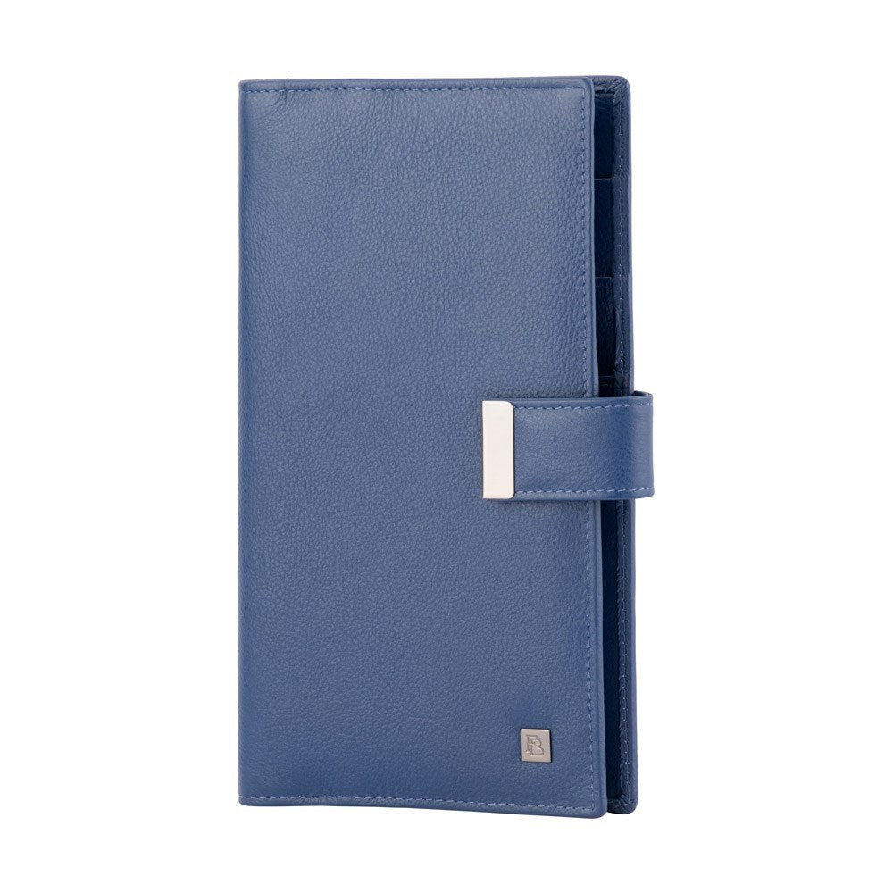 Franco Bonini - 23-01 Leather Family Passport holder - Blue
