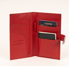 Franco Bonini - 23-01 Leather Family Passport holder - Red *DC - 0