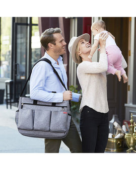 Skip Hop - SH230100 Duo Signature double nappy bag - Heather Grey *DC - 0