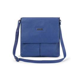 Franco Bonini - 24-001 Flapover leather crossbody bag - Blue