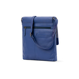 Franco Bonini - 24-001 Flapover leather crossbody bag - Blue - 0